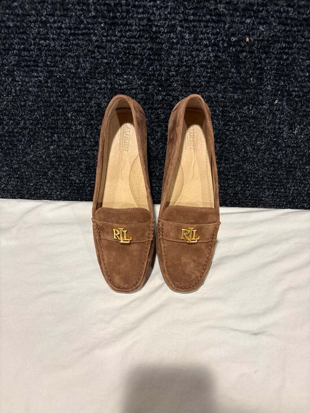 Lauren Ralph Lauren Brown Suede Loafers